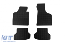 Specific rubber mats suitable for Audi A3 Sportback 2004-2012, 4-piece set, black color - ABFMA6023417