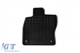 Specific rubber mats suitable for Audi A3 Sportback after 2013, Volkswagen Golf 7 2012-2020, Golf 8 hatchback, hatchback GTE after 2020, Seat Leon 2013-2019, 4-piece set, black color-image-6249111