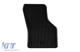 Specific rubber mats suitable for Audi A3 Sportback after 2013, Volkswagen Golf 7 2012-2020, Golf 8 hatchback, hatchback GTE after 2020, Seat Leon 2013-2019, 4-piece set, black color-image-6249112