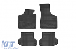 Specific rubber mats suitable for Audi A3 2003-2009, 4-piece set, black color from Frogum El Toro series - ABFMA6023919