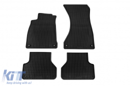 Specific rubber mats suitable for Audi A4 after 2015, 4-piece set, black color - ABFMA6015899