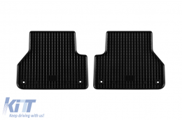 Specific rubber mats suitable for Audi A4 after 2015, A5 after 2018, 4-piece set, black color-image-6249458