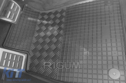 Specific rubber mats suitable for Audi A4 after 2015, A5 after 2018, 4-piece set, black color-image-6249459