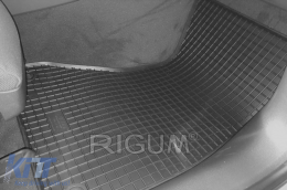 Specific rubber mats suitable for Audi A4 after 2015, A5 after 2018, 4-piece set, black color-image-6249460