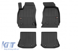 Specific rubber mats suitable for Audi A4 B5 Avant 1994-2001, 4-piece set, black color, with 24-month warranty - ABFMA6017858