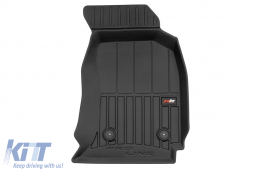 Specific rubber mats suitable for Audi A4 B5 Avant 1994-2001, 4-piece set, black color, with 24-month warranty-image-6223131