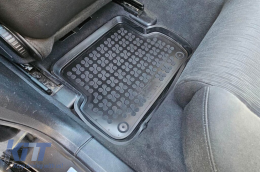 Specific rubber mats suitable for Audi A4 B6, B7 2000-2008, 4-piece set, black color-image-6213591