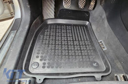 Specific rubber mats suitable for Audi A4 B6, B7 2000-2008, 4-piece set, black color-image-6213593