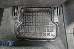 Specific rubber mats suitable for Audi A4 B6, B7 2000-2008, 4-piece set, black color-image-6213597