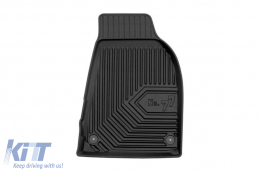 Specific rubber mats suitable for Audi A4 B6 2000-2006, 4-piece set, black color-image-6226892