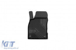 Specific rubber mats suitable for Audi A4 B7 2004-2008, Seat Exeo 2008-2014, 4-piece set, black color-image-6226521