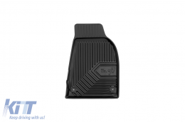 Specific rubber mats suitable for Audi A4 B7 2004-2008, Seat Exeo 2008-2014, 4-piece set, black color-image-6226522