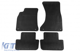 image-73-Specific rubber mats suitable for Audi A4 B8 2007-2015, A5 Sportback 2009-2016, 4-piece set, black color
