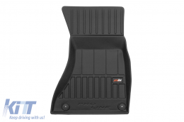 Specific rubber mats suitable for Audi A4 B8 sedan, wagon, Allroad 2008-2015, A5 Sportback 2009-2016, 4-piece set, black color, with 24-month warranty-image-6220704
