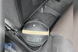 Specific rubber mats suitable for Audi A4 B8 sedan, wagon, Allroad 2008-2015, A5 Sportback 2009-2016, 4-piece set, black color, with 24-month warranty-image-6220712