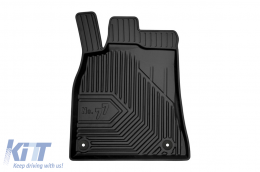 Specific rubber mats suitable for Audi A4 B8 sedan, wagon, Allroad 2008-2015, 4-piece set, black color-image-6226539