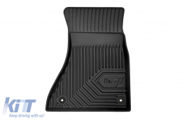 Specific rubber mats suitable for Audi A4 B8 sedan, wagon, Allroad 2008-2015, 4-piece set, black color-image-6226540