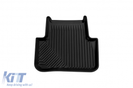 Specific rubber mats suitable for Audi A4 B8 sedan, wagon, Allroad 2008-2015, 4-piece set, black color-image-6226541