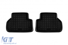 Specific rubber mats suitable for Audi A4 B9, A5 Sportback after 2015, 4-piece set, black color-image-6213685