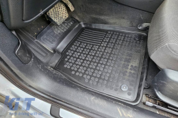 Specific rubber mats suitable for Audi A4 B9, A5 Sportback after 2015, 4-piece set, black color-image-6213690
