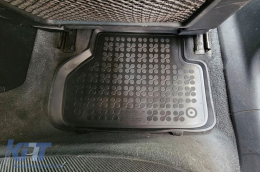 Specific rubber mats suitable for Audi A4 B9, A5 Sportback after 2015, 4-piece set, black color-image-6213692