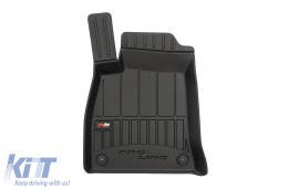 Specific rubber mats suitable for Audi A4 B9 after 2016, 4-piece set, black color, with 24-month warranty-image-6221063