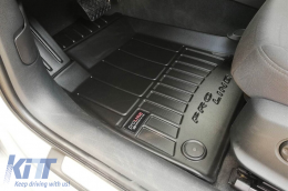 Specific rubber mats suitable for Audi A4 B9 after 2016, 4-piece set, black color, with 24-month warranty-image-6221068