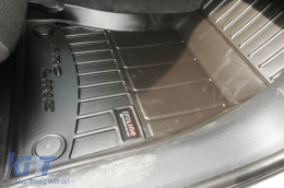 Specific rubber mats suitable for Audi A4 B9 after 2016, 4-piece set, black color, with 24-month warranty-image-6221070