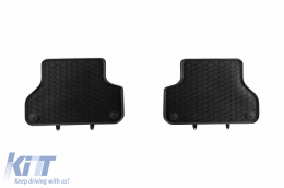 Specific rubber mats suitable for Audi A4 B9 after 2015, 4-piece set, black color-image-6228858