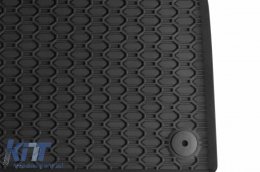 Specific rubber mats suitable for Audi A4 B9 after 2015, 4-piece set, black color-image-6228859