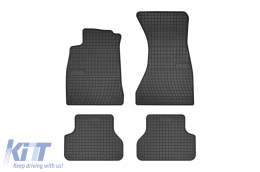 Specific rubber mats suitable for Audi A4 B9 after 2015, 4-piece set, black color - ABFMA6019448