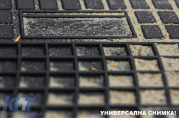 Specific rubber mats suitable for Audi A4 B9 after 2015, 4-piece set, black color-image-6231381