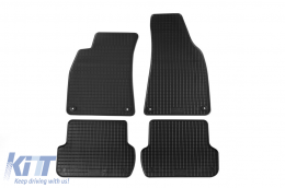 image-67-Specific rubber mats suitable for Audi A4 sedan 2000-2007, A4 wagon 2000-2008, Seat Exeo, Exeo ST 2009-2013, 4-piece set, black color