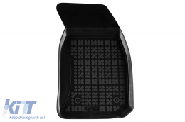 Specific rubber mats suitable for Audi A4 1994-2001, 4-piece set, black color-image-6213643