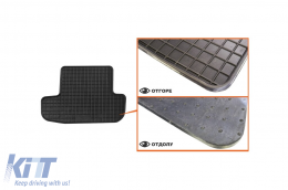 Specific rubber mats suitable for Audi A5 coupe, S5 2007-2017, A5 cabrio 2009-2017, 4-piece set, black color-image-6213213