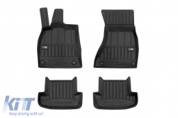 Specific rubber mats suitable for Audi A5 coupe 2007-2016, 4-piece set, black color, with 24-month warranty - ABFMA6017533