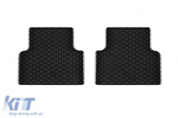 Specific rubber mats suitable for Audi A5 MHeV after 2025, 4-piece set, black color-image-6229594