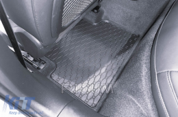 Specific rubber mats suitable for Audi A5 MHeV after 2025, 4-piece set, black color-image-6229597