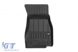 Specific rubber mats suitable for Audi A6 after 2018, 4-piece set, black color, with 24-month warranty-image-6221517