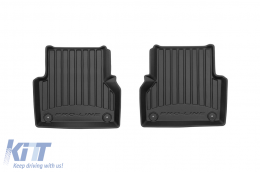 Specific rubber mats suitable for Audi A6 after 2018, 4-piece set, black color, with 24-month warranty-image-6221518