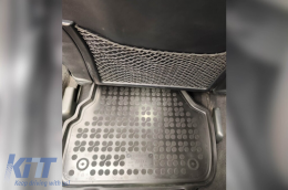 Specific rubber mats suitable for Audi A6 C5 1997-2004, 4-piece set, black color-image-6213621