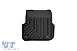 Specific rubber mats suitable for Audi A6 C6 2006-2011, 4-piece set, black color-image-6226943