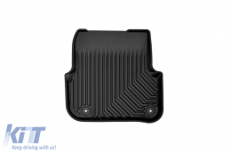 Specific rubber mats suitable for Audi A6 C6 2006-2011, 4-piece set, black color-image-6226944