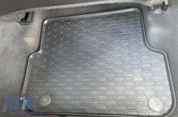 Specific rubber mats suitable for Audi A6 C6 sedan, wagon 2006-2011, 4-piece set, black color-image-6227628