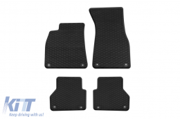 Specific rubber mats suitable for Audi A6 C8 after 2017, Audi A7 C8 after 2018, 4-piece set, black color - ABFMA6018930
