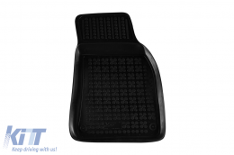 Specific rubber mats suitable for Audi A6 2008-2011, 4-piece set, black color-image-6213670