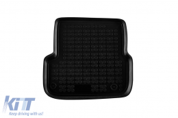 Specific rubber mats suitable for Audi A6 2008-2011, 4-piece set, black color-image-6213671