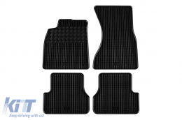 Specific rubber mats suitable for Audi A6 2011-2018, A7 Sportback 2010-2017, 4-piece set, black color - ABFMA6023421