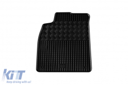 Specific rubber mats suitable for Audi A6 2011-2018, A7 Sportback 2010-2017, 4-piece set, black color-image-6248236