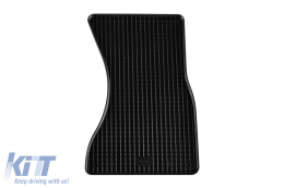 Specific rubber mats suitable for Audi A6 2011-2018, A7 Sportback 2010-2017, 4-piece set, black color-image-6248237
